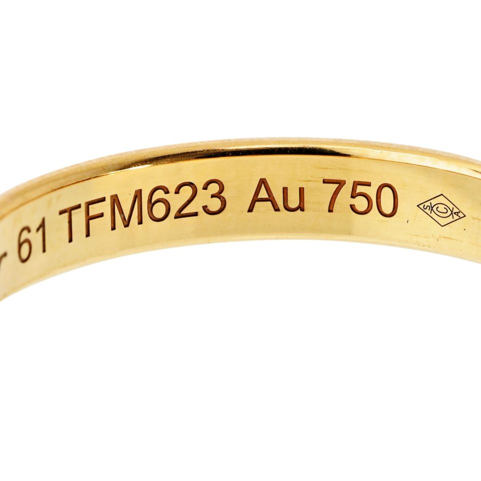Cartier 18K Yellow Gold Classic Dome Eu 61 Wedding Band — view 6 — Laura Milman New York