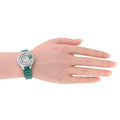 Pre-Owned Graff 18K White Gold Butterfly Green Emerald Limited Edition 32mm Dial Watch view 5