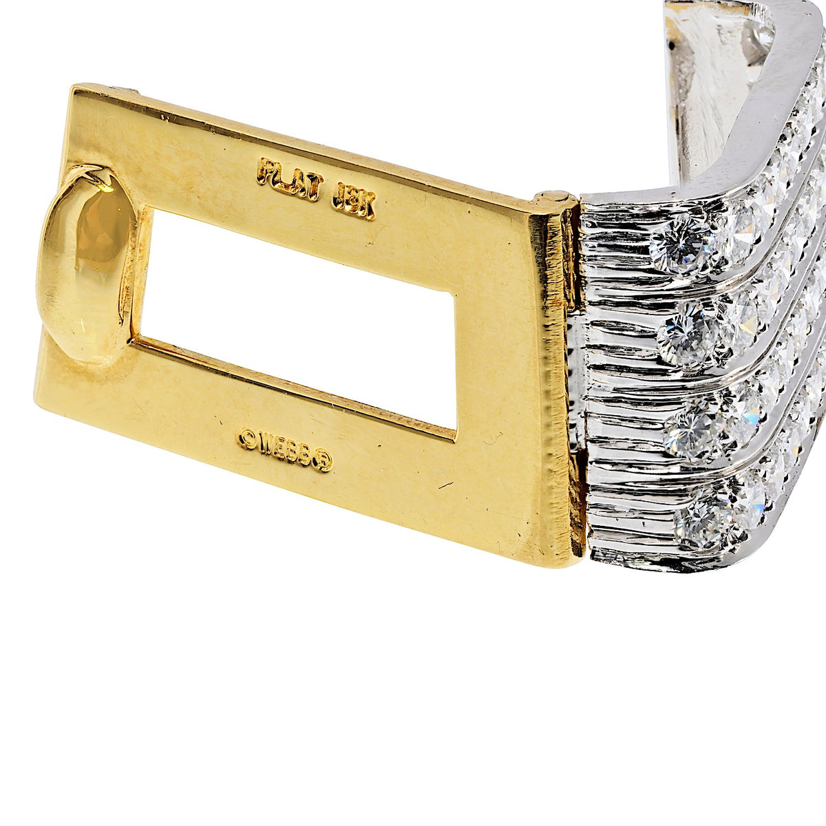 David Webb 18K Yellow Gold Black Enamel Large Link Gold Stations Necklace — view 6 — Laura Milman New York