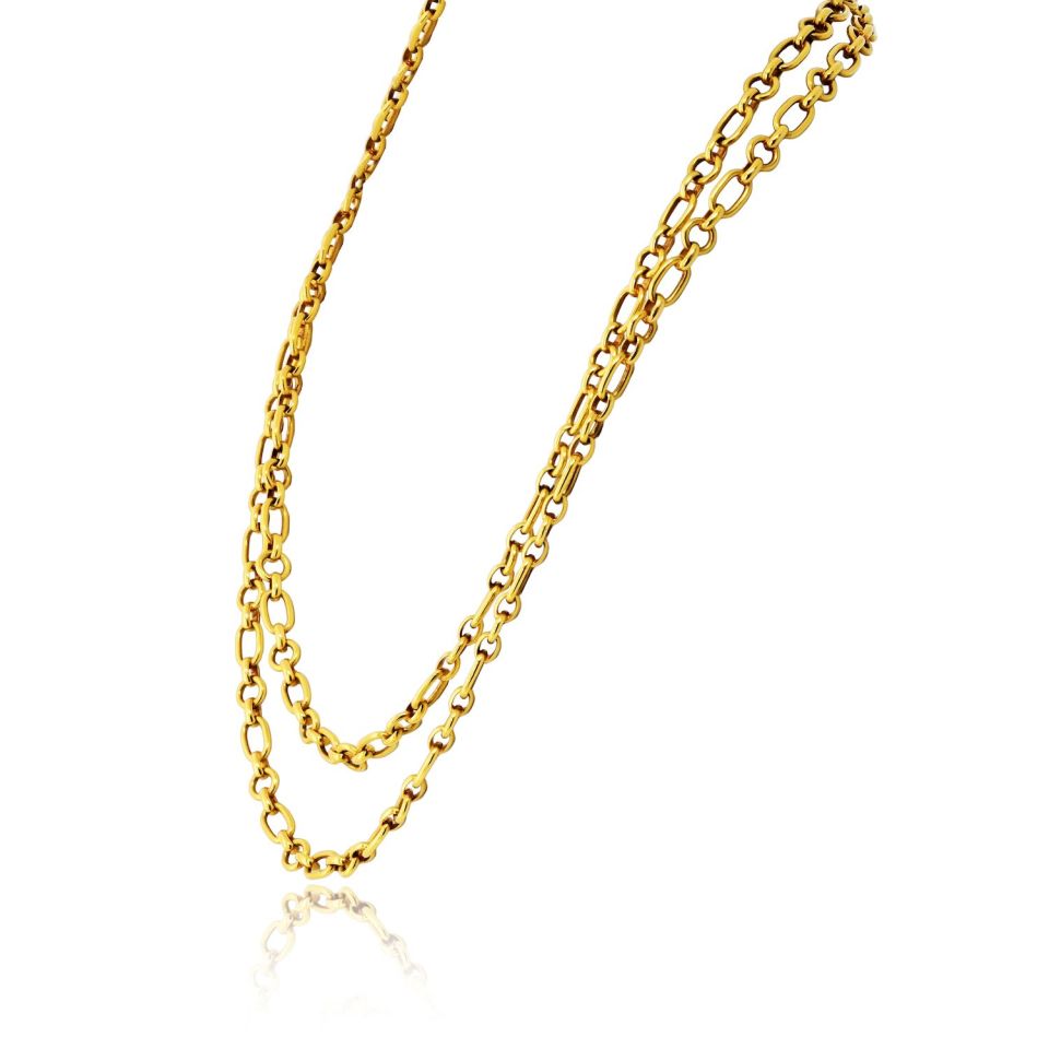 Van Cleef & Arpels 18K Yellow Gold 36 Inches Georges L'enfant Chain — view 2 — Laura Milman New York