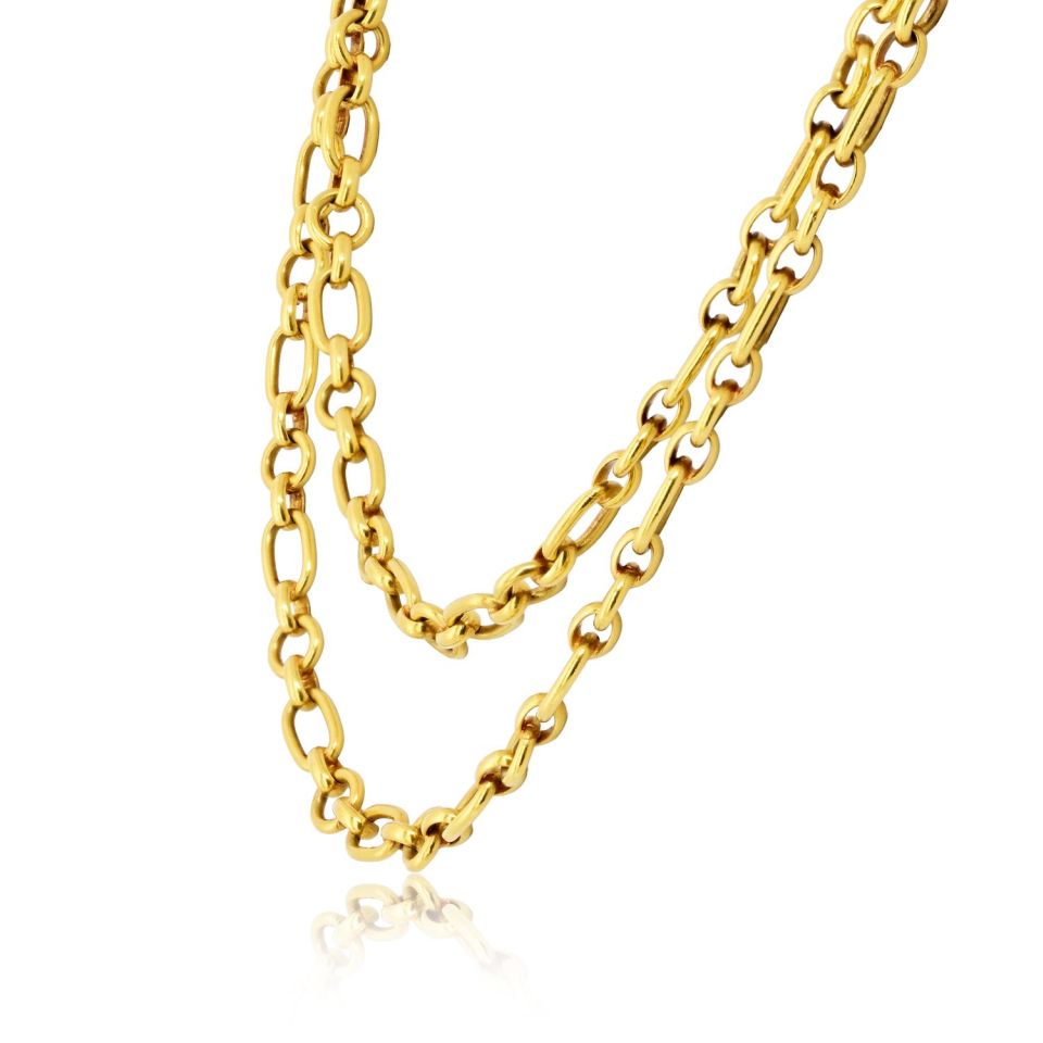 Van Cleef & Arpels 18K Yellow Gold 36 Inches Georges L'enfant Chain — view 4 — Laura Milman New York