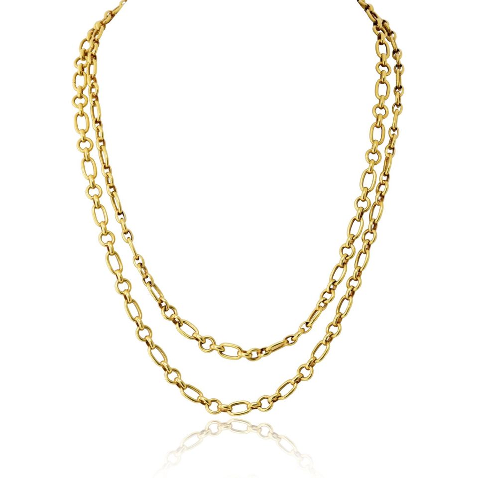Van Cleef & Arpels 18K Yellow Gold 36 Inches Georges L'enfant Chain — Laura Milman New York