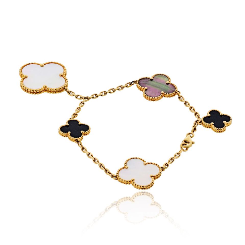 Van Cleef & Arpels Alhambra 18K Yellow Gold Magic Bracelet — view 3 — Laura Milman New York