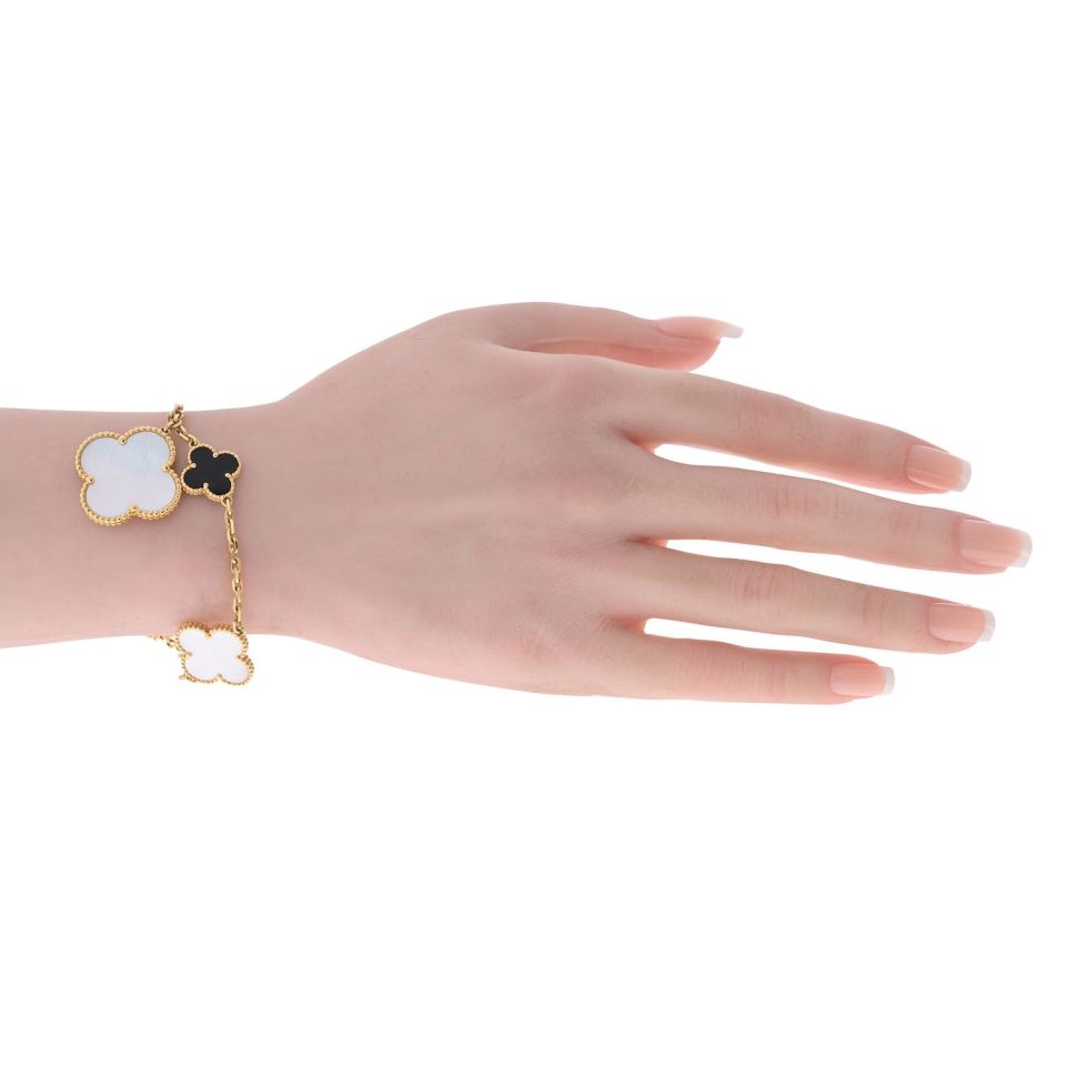 Van Cleef & Arpels Alhambra 18K Yellow Gold Magic Bracelet — view 5 — Laura Milman New York