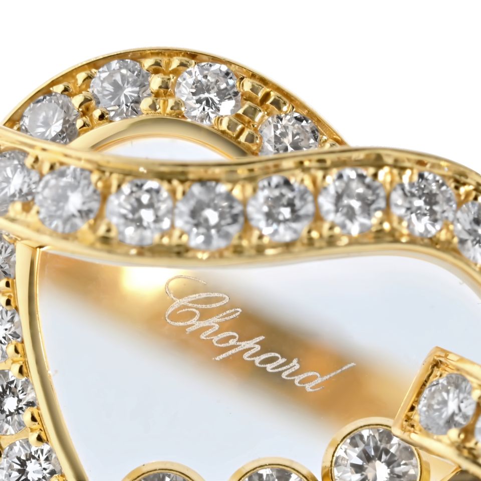Chopard Happy Diamonds 18K Yellow Gold Happy Diamonds Heart Ring — view 7 — Laura Milman New York