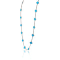 Van Cleef & Arpels Alhambra 18K White Gold 20 Motif Turquoise Necklace view 2