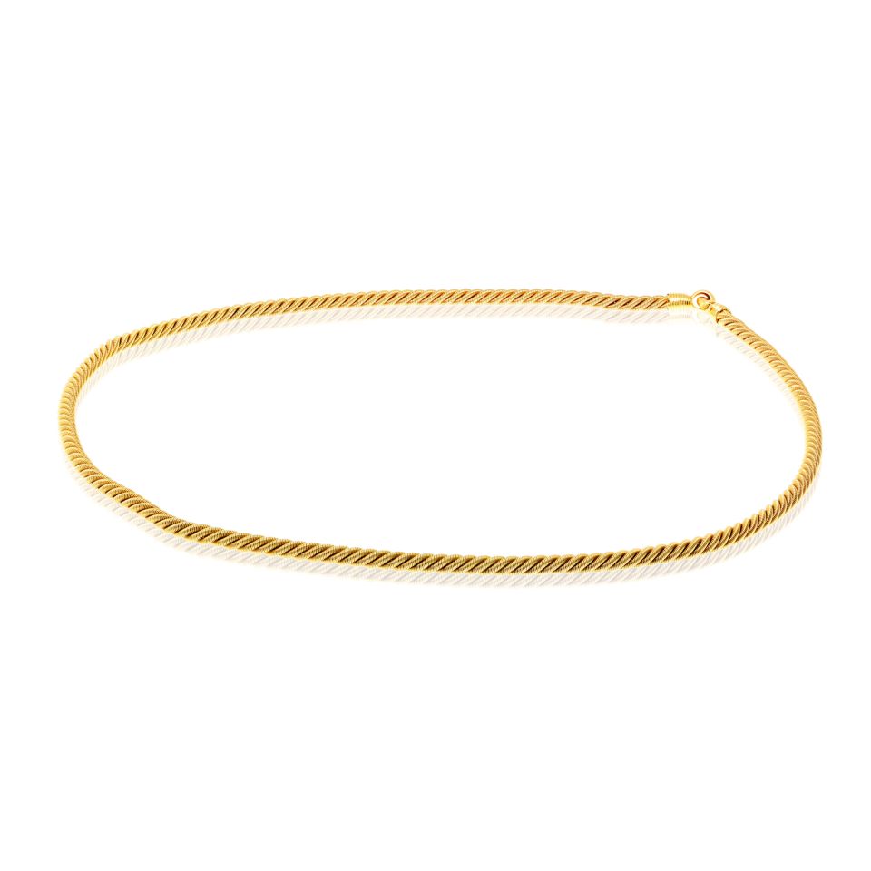Tiffany & Co. 18K Yellow Gold Georges L'enfant Nautical Rope Chain 28 Inch Necklace — view 6 — Laura Milman New York