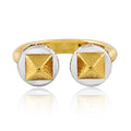 David Webb Bastille 18K Yellow Gold Diamond Ring view 3