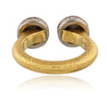 David Webb Bastille 18K Yellow Gold Diamond Ring view 6