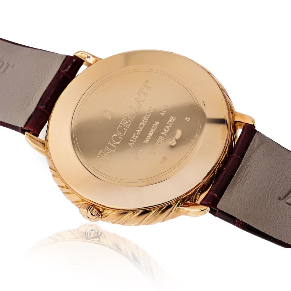 Pre-Owned Buccellati 18K Yellow Gold Audachron 5111 38.5mm Watch — view 6 — Laura Milman New York