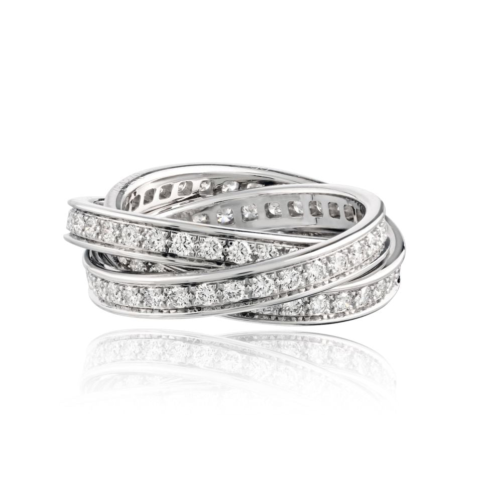 Cartier Trinity 18K White Gold Eu 55 Trinity Circa 1999 Ring — Laura Milman New York