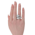 Cartier 18K White Gold Lakarda Diamond Eu 49 Ring view 5