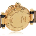 Pre-Owned Cartier Pasha 18K Yellow Gold 32mm Original Fancy Yellow Diamond Grill Watch view 6