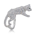 Cartier 18K White Gold Walking Diamond Panthere Ring view 2