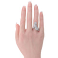 Cartier 18K White Gold Walking Diamond Panthere Ring view 5