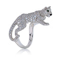 Cartier 18K White Gold Walking Diamond Panthere Ring view 1