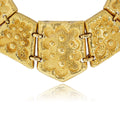 David Webb Collar 18K Yellow Gold 15 Pallet Necklace view 4
