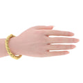 David Webb 18K Yellow Gold Textured Twist Bangle Bracelet view 5