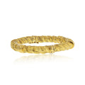 David Webb 18K Yellow Gold Textured Twist Bangle Bracelet view 1