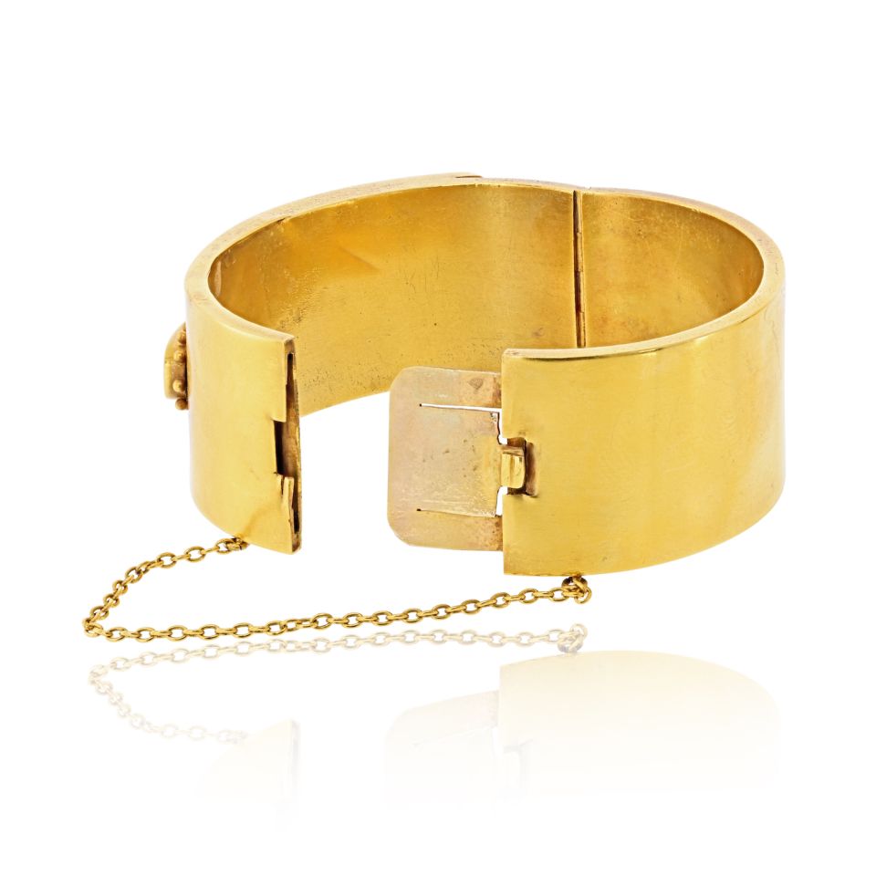 Tiffany & Co. Circa 1850 18K Yellow Gold Matching Bangle Bracelets — view 6 — Laura Milman New York