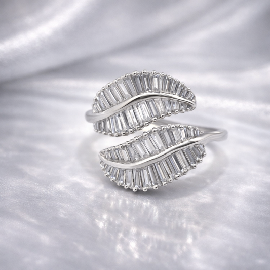 Leaf Trendy Diamond Ring