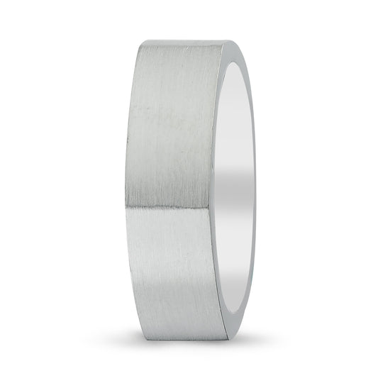 Men's Wedding Band with Beveled Matte Finish & Milgrain (Copy) - Laura Milman New York