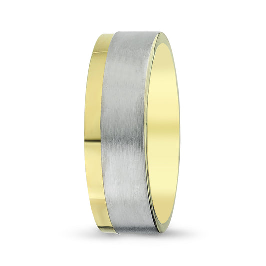 Men's Wedding Band with Beveled Matte Finish & Milgrain (Copy 4 - Laura Milman New York