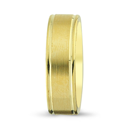 Men's Wedding Band with Beveled Matte Finish & Milgrain (Copy 17 - Laura Milman New York