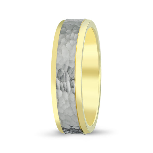 Men's Wedding Band with Beveled Matte Finish & Milgrain (Copy 6 - Laura Milman New York