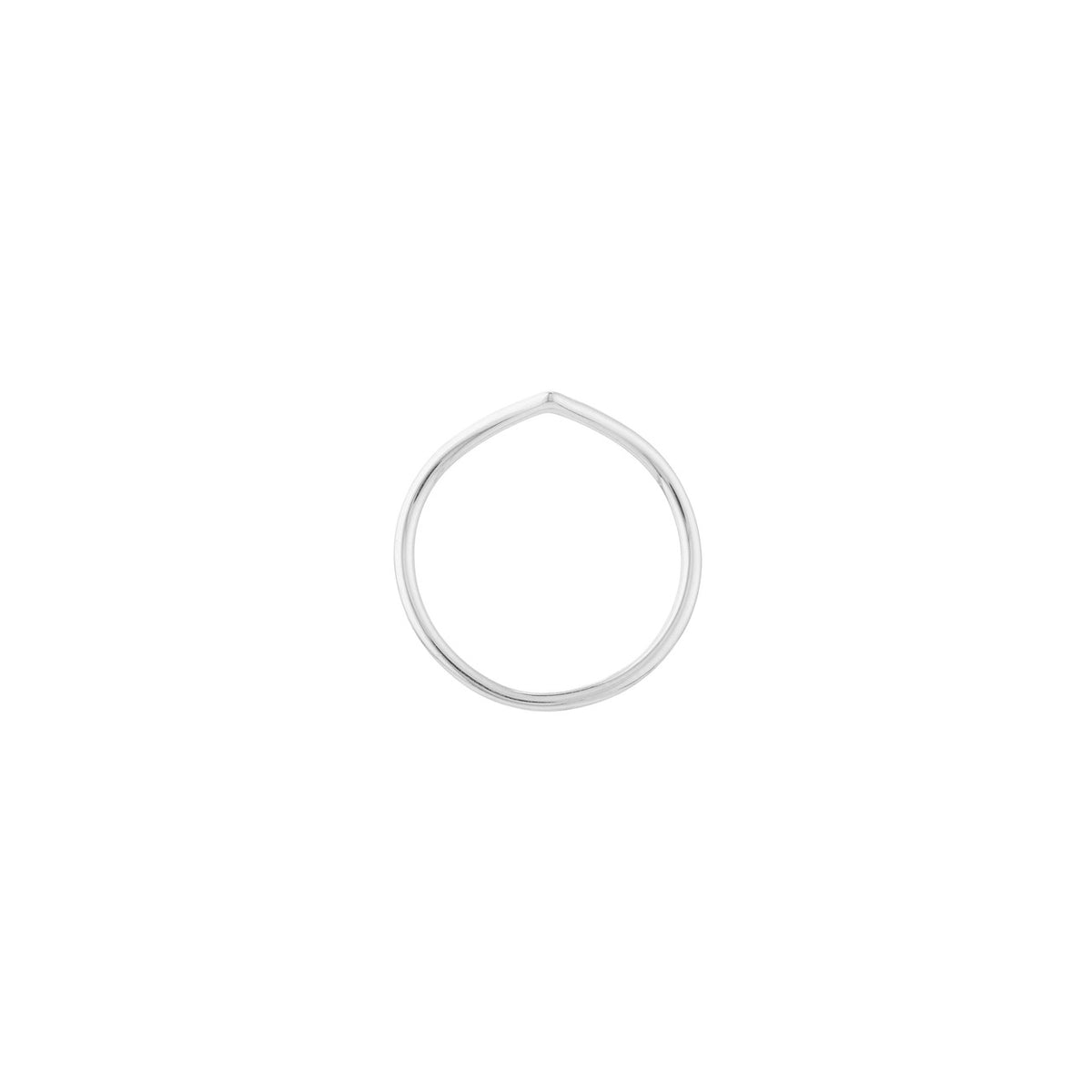 Chevron wire ring — additional product view 3 — Laura Milman New York