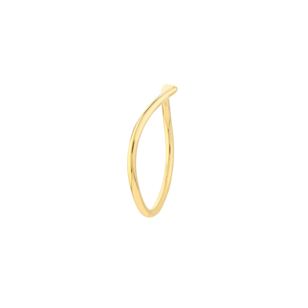 14K Gold Chevron Wire Ring