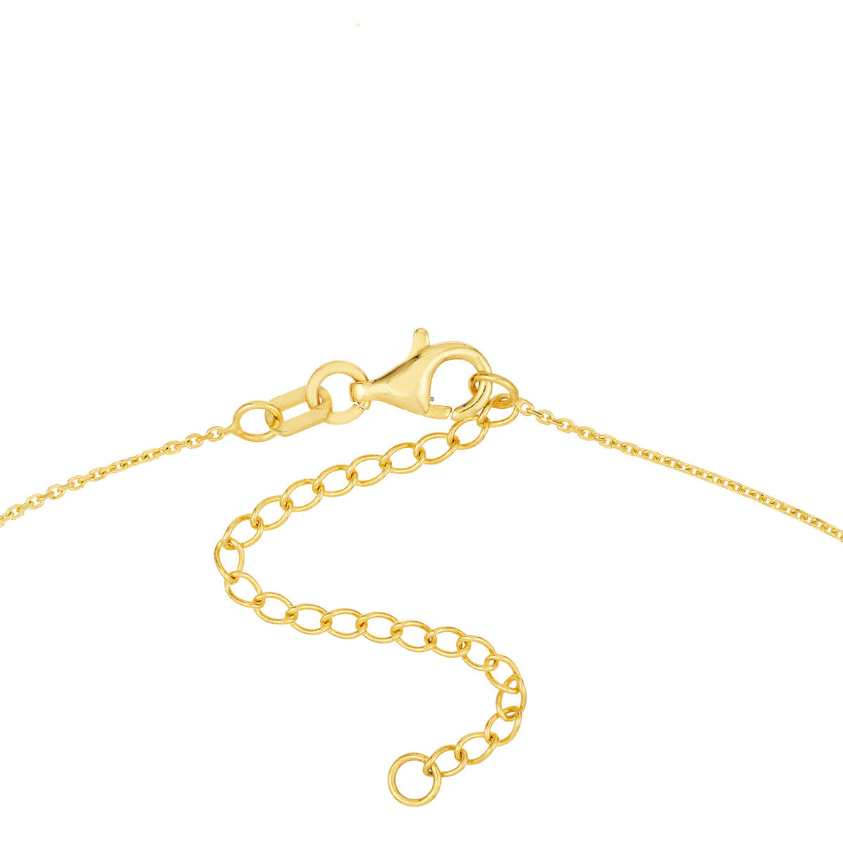 14K Gold Diamond Pendant Adjustable Necklace Heart Trio with Diamonds Necklace