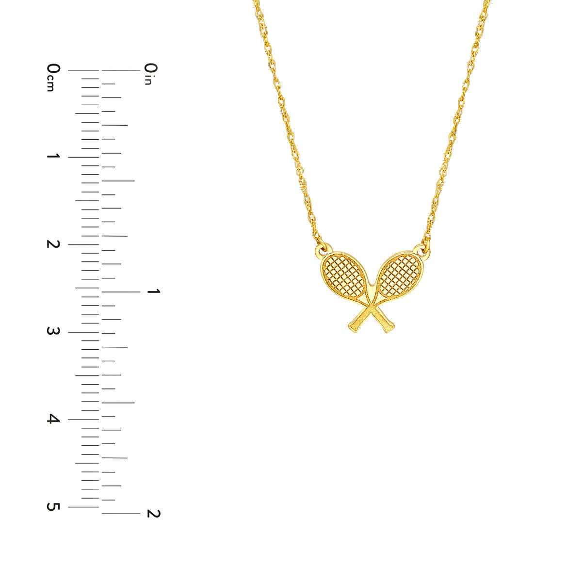 14K Gold Adjustable Necklace So You Tennis Rackets Necklace
