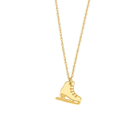 14K Gold Adjustable Necklace So You Ice Skate Necklace