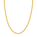 3.40mm Hollow Square Franco Chain in 14k Gold