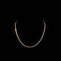 Lab-Grown Round Diamond Riviera Necklace — Bezel view 1
