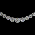 Lab-Grown Round Diamond Riviera Necklace — view 2