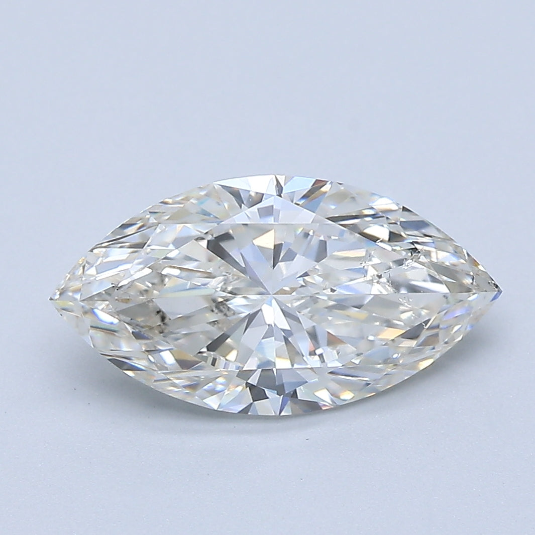 2.01ct Marquise Natural Diamond — I SI1, GIA Certified