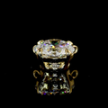Lab-Grown Round Diamond Solitaire Pendant — Prong view 7