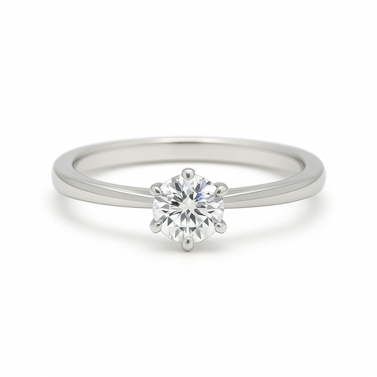 Petite Diamond Engagement Ring