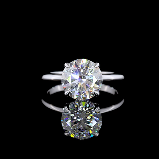 Round Shape Solitaire Engagement Ring (Lab Grown) by Laura Milman New York