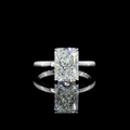 Radiant Shape Hidden Halo Engagement Ring (Lab Grown) - Laura Milman New York