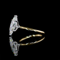 2.6 CT Marquise Lab-Grown Diamond Solitaire Ring in 14K two tone view 3