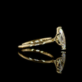 1.59 CT Marquise Lab-Grown Diamond Solitaire Ring in 14K yellow gold view 2