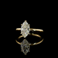 1.59 CT Marquise Lab-Grown Diamond Solitaire Ring in 14K yellow gold view 3