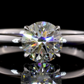 Lab Grown Round Diamond Solitaire Ring – 1.67 CT | 14K White Gold view 3