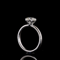 Lab Grown Round Diamond Solitaire Ring – 1.67 CT | 14K White Gold view 4