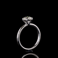 Lab Grown Round Diamond Solitaire Ring – 1.67 CT | 14K White Gold view 5