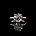 Lab-Grown Round Diamond Solitaire Ring — Prong view 5