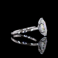 2.16 CT Step Marquise Lab-Grown Diamond Ring in 14K White Gold view 3